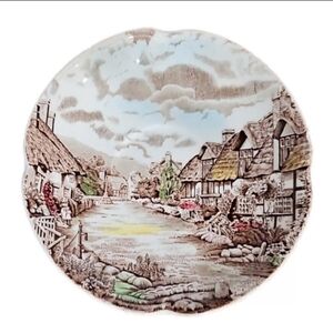 Vintage Olde English Countryside Saucer only Johnson Brothers.